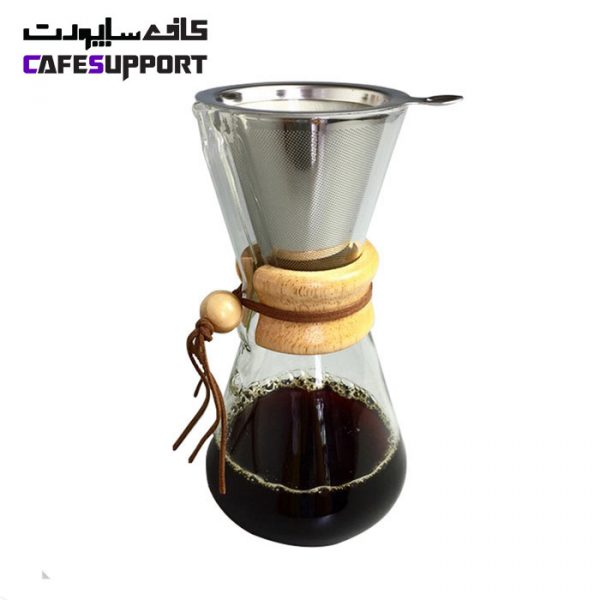 قهوه ساز طرح کمکس 3 کاپ با فیلتر فلزی