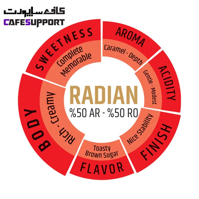 دانه قهوه دونیسی رادیان (Radian) 