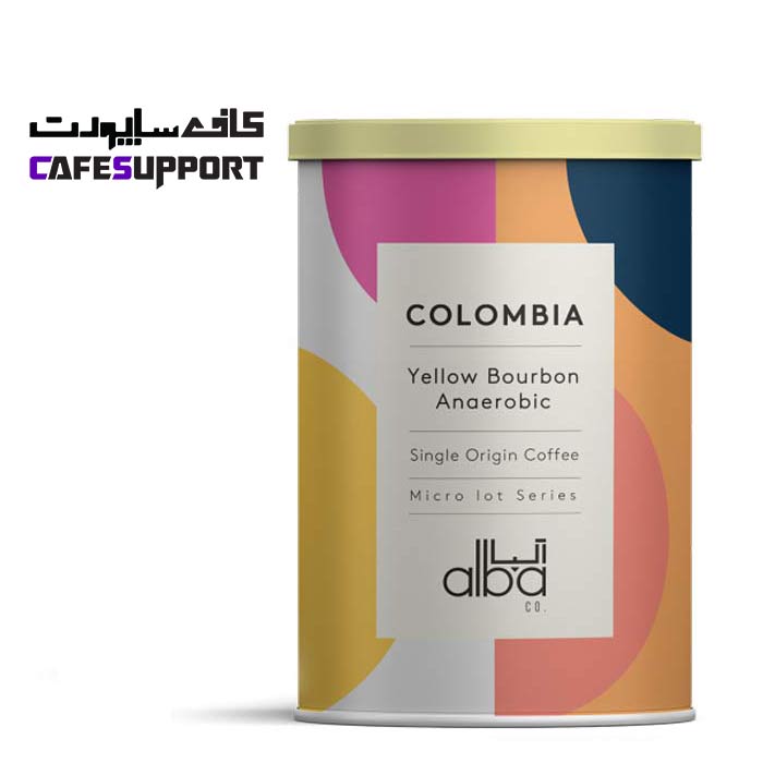 قهوه آلبا کلمبیا بوربون زرد آنروبیک