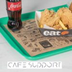 کاغذ کف سینی 25×35 سانتی متر کرافت چاپدار مشکی