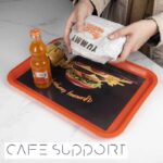 کاغذ کف سینی 24×34 سانتی متر طرح برگر 
