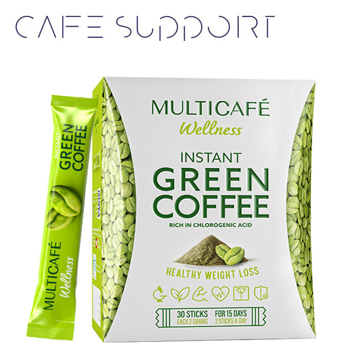 قهوه سبز فوری مولتی کافه تندرستی (30 ساشه 2 گرمی)