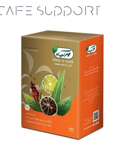 دمنوش تناسب (زیره، چای سبز و سنا) مهرگیاه پاکتی (75 گرم)